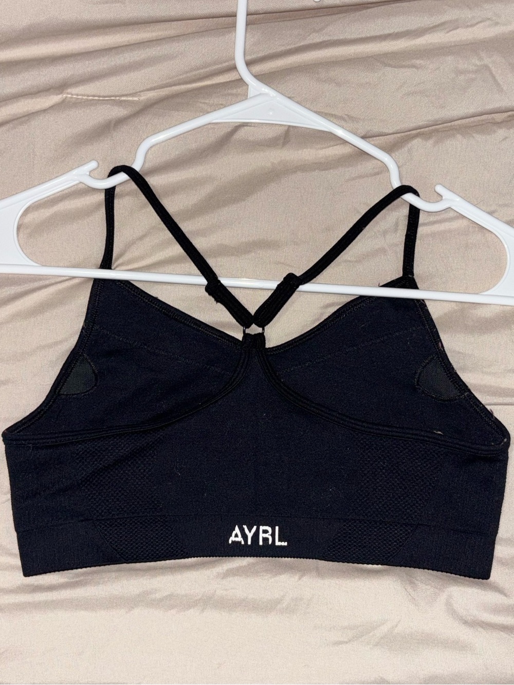 AYBL Black Seamless Sports Bra Top (new not worn)